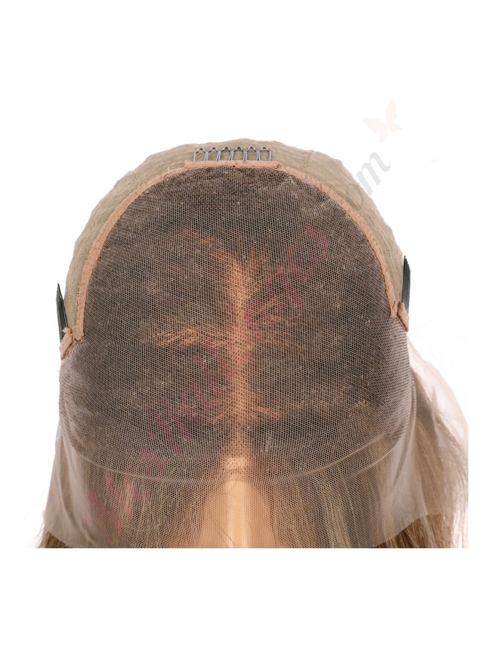 Perruque Courte Synthétique Capucine Couleur Brun Méché Doré - Neuf Avec étiquettes, Taille Moyenne