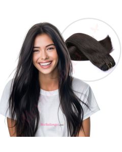 Noir/Brun #1b Cousues Cheveux Naturels