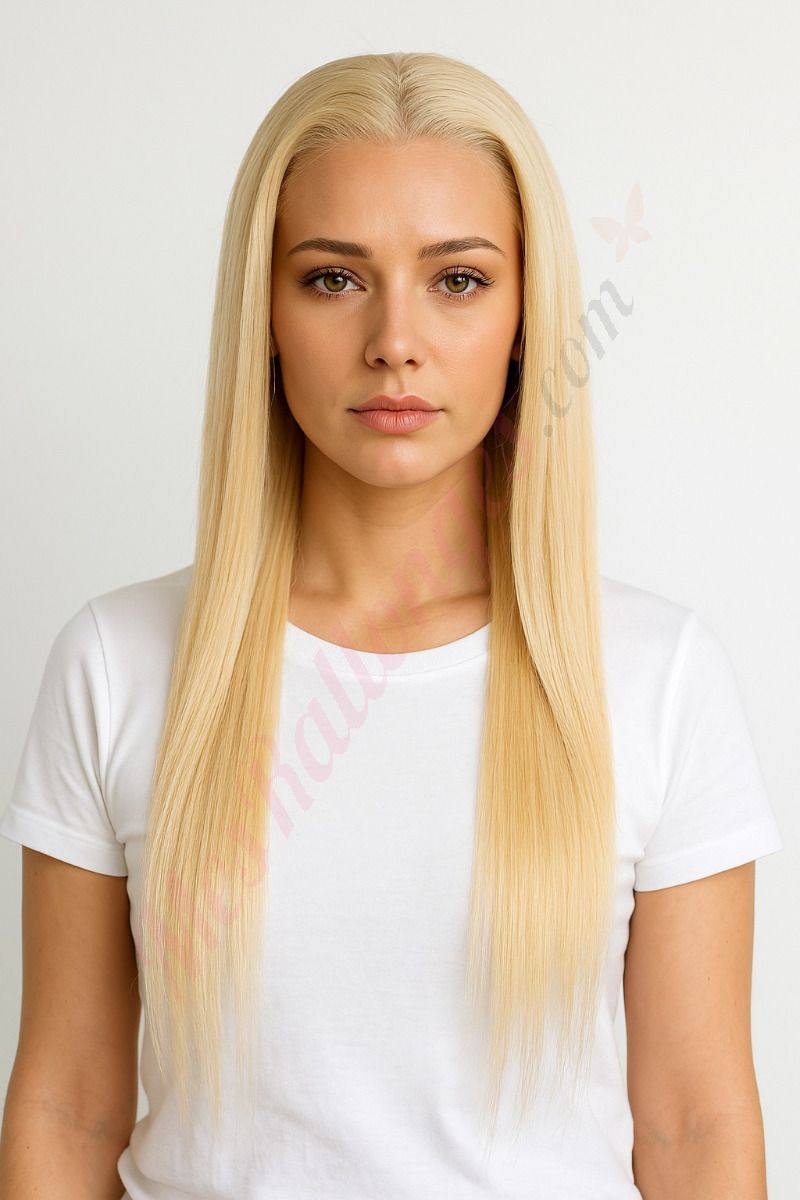 Perruque Longue pour Femmes - MARSEE - Blond cendré clair - Avec Frange Perruque Longue pour Femmes - MARSEE - Blond cendré clair - Avec Frange