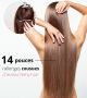 14 Pouces Cousues Cheveux Remy