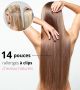14 Pouces À Clips Cheveux Naturels