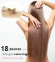 18 Pouces Nano-Rings Cheveux Naturels