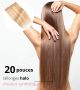 20 Pouces Fil Invisible Cheveux Synthétiques [VENTE FINALE]