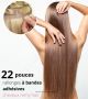 22 Pouces Bandes Adhésives Cheveux Remy