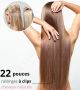 22 Pouces À Clips Cheveux Naturels