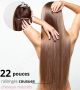 22 Pouces Cousues Cheveux Naturels