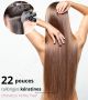 22 Pouces Kératines Cheveux Remy