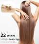 22 Pouces Nano-Rings Cheveux Naturels