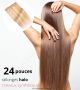 24 Pouces Fil Invisible Cheveux Synthétiques [VENTE FINALE]