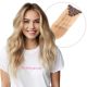 Blond Miel Balayage #4t12/613 À Clips Cheveux Naturels
