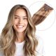 Brun Noisette Balayage #6t6/18 À Clips Cheveux Naturels