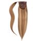 Brun Noisette Balayage #6t6/18 Ponytail Cheveux Naturels