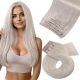 Rallonges À Clips NoBrandHair™ Blond Blanc #60A Cheveux Naturels 20 pouces 120 grammes