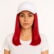 Rouge Perruque en Casquette - Cheveux Humains Naturels [VENTE FINALE]