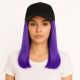 Mauve Perruque en Casquette - Cheveux Humains Naturels [VENTE FINALE]