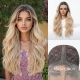 BL33025-1 Racines Fonçées avec un Ombré Blond Doré Perruque Synthétique à Couches Ondulées [VENTE FINALE]