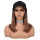 Brun Ombré Perruque en Casquette - Cheveux Humains Naturels [VENTE FINALE]