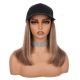 Balayage Ombré Perruque en Casquette - Cheveux Humains Naturels [VENTE FINALE]