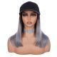 Gris Ombré Perruque en Casquette - Cheveux Humains Naturels [VENTE FINALE]