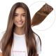 Brun Noisette #6 À Clips Cheveux Naturels