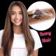 Brun Noisette #6 Micro-Billes Cheveux Remy