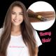 Brun #4 Nano-Rings Cheveux Remy