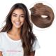 Brun #4 Cousues Cheveux Naturels