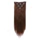 22 pouces Rallonges À Clips Brun #4 Premium Remy Cheveux Naturels 155g