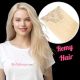 Blond #60 À Clips Cheveux Remy