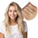 Blond Pâle Ombré Bandes Volumatrices À Clips - Cheveux Humains Naturels