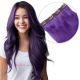 Mauve Bandes Volumatrices À Clips - Cheveux Humains Naturels