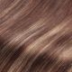 22 pouces Rallonges À Clips Épais Cheveux Naturels Remy Ondulés Brun Foncé & Blond Balayage 155g