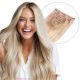 Blond Foncé Balayage À Clips Cheveux Naturels