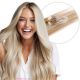 Blond Foncé Balayage Blond Foncé Balayage Micro-Billes Cheveux Naturels