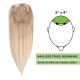 Blond Foncé Balayage Volumateur (Topper) Perte De Cheveux Sur La Couronne (Dimensions: 5 pouces x 4 pouces) Cheveux Remy Hair