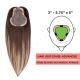 Brun Foncé & Blond Balayage Volumateur (Topper) Perte De Cheveux Sur La Séparation De Cheveux Large Couverture (Dimensions: 3 pouces - 5.75 pouces x 5 pouces) Cheveux Remy Hair