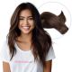 Brun Foncé #2 Cousues Cheveux Naturels