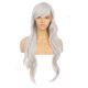 DM1611034-v4 Gris Perruque Extra Longue Cheveux Synthétiques avec Toupet  [VENTE FINALE]