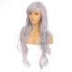 DM1611035-v4 Gris Perruque Extra Longue Cheveux Synthétiques avec Toupet  [VENTE FINALE]