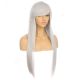 DM1611055-v4 Gris Perruque Extra Longue Cheveux Synthétiques avec Toupet  [VENTE FINALE]