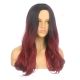 DM1707537-v4 Ombré Bourgogne Perruque Longue Cheveux Synthétiques Coupe Carrée Bob [VENTE FINALE]