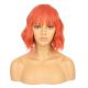 DM1810688-v4 Rouge Orangé Perruque Courte Cheveux Synthétiques avec Toupet  [VENTE FINALE]