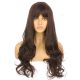 DM1810756-v4 Brun Perruque Longue Cheveux Synthétiques avec Toupet  [VENTE FINALE]