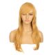 DM1810769-v4 Blond Moutarde Perruque Longue Cheveux Synthétiques avec Toupet  [VENTE FINALE]