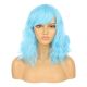 DM1810924-v4 Bleu Éléctrique Perruque Courte Cheveux Synthétiques avec Toupet  [VENTE FINALE]