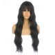 DM1810940-v4 Noir Perruque Longue Cheveux Synthétiques avec Toupet  [VENTE FINALE]