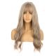 DM2031304-v4 Blond Foncé Cendré Perruque Longue Cheveux Synthétiques avec Toupet  [VENTE FINALE]