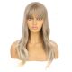 DM2031305-v4 Blond Foncé Cendré Perruque Longue Cheveux Synthétiques avec Toupet  [VENTE FINALE]