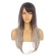 DM2031310-v4 Ombré Gris Perruque Longue Cheveux Synthétiques avec Toupet  [VENTE FINALE]