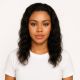 Evelyn - Perruque Courte 14 Pouces Cheveux Humains Naturels Remy Hair Noire 